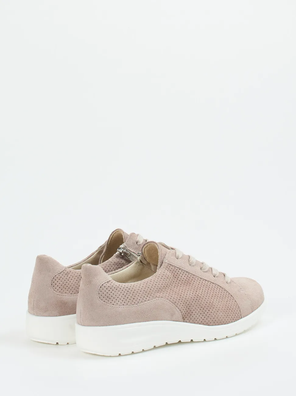 Solidus – Komfort-Sneaker aus Veloursleder rosa