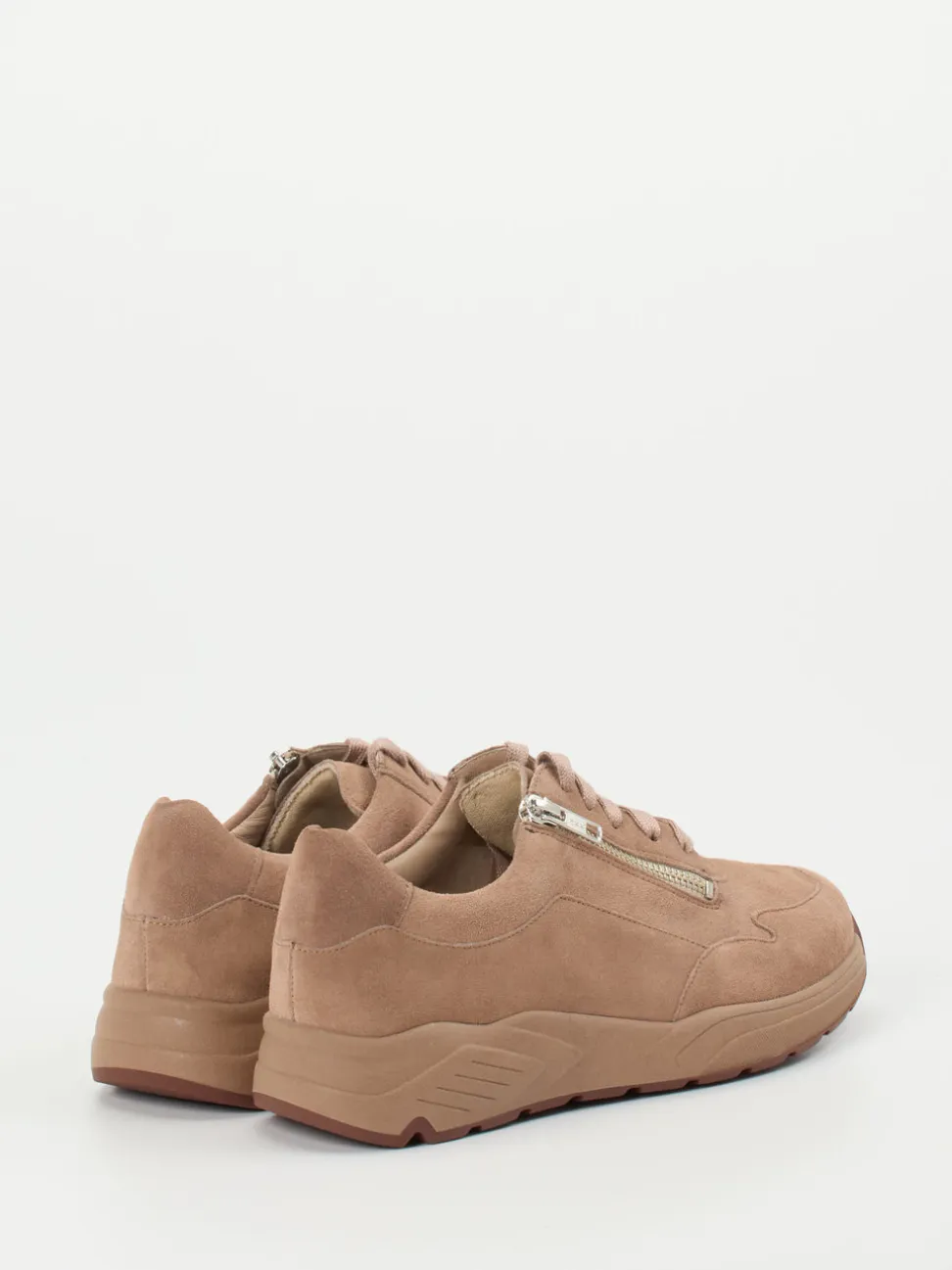 Solidus – Komfort-Sneaker aus Veloursleder rosé