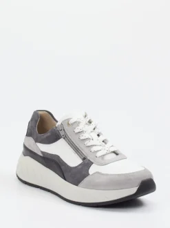 Solidus – Komfort-Sneaker aus Veloursleder grau