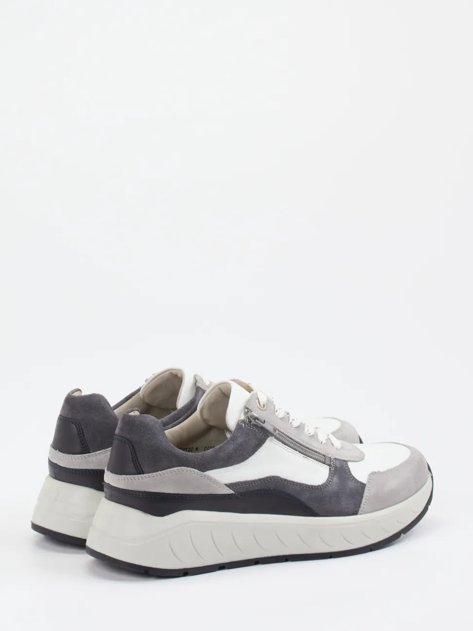 Solidus – Komfort-Sneaker aus Veloursleder grau