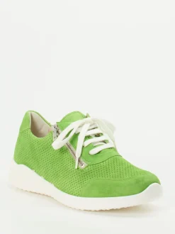 Solidus – Komfort-Sneaker aus Veloursleder grün