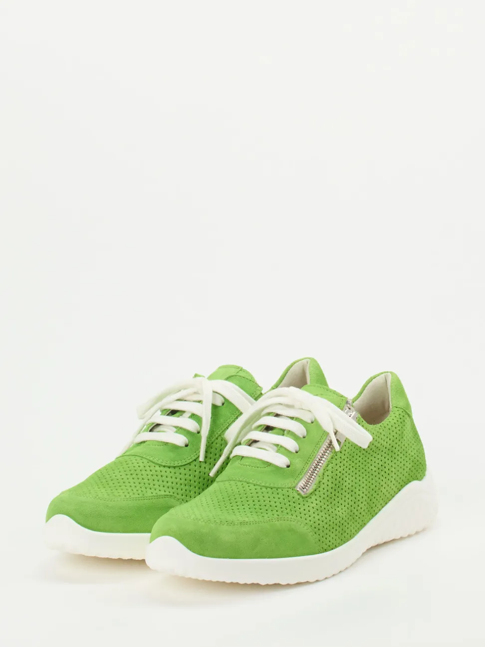 Solidus – Komfort-Sneaker aus Veloursleder grün
