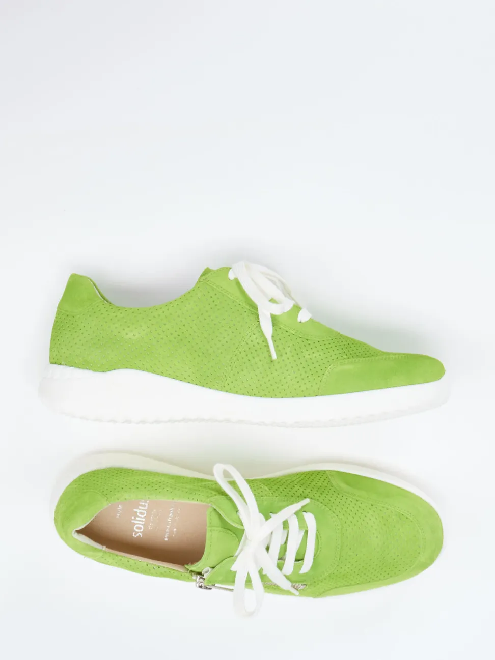 Solidus – Komfort-Sneaker aus Veloursleder grün