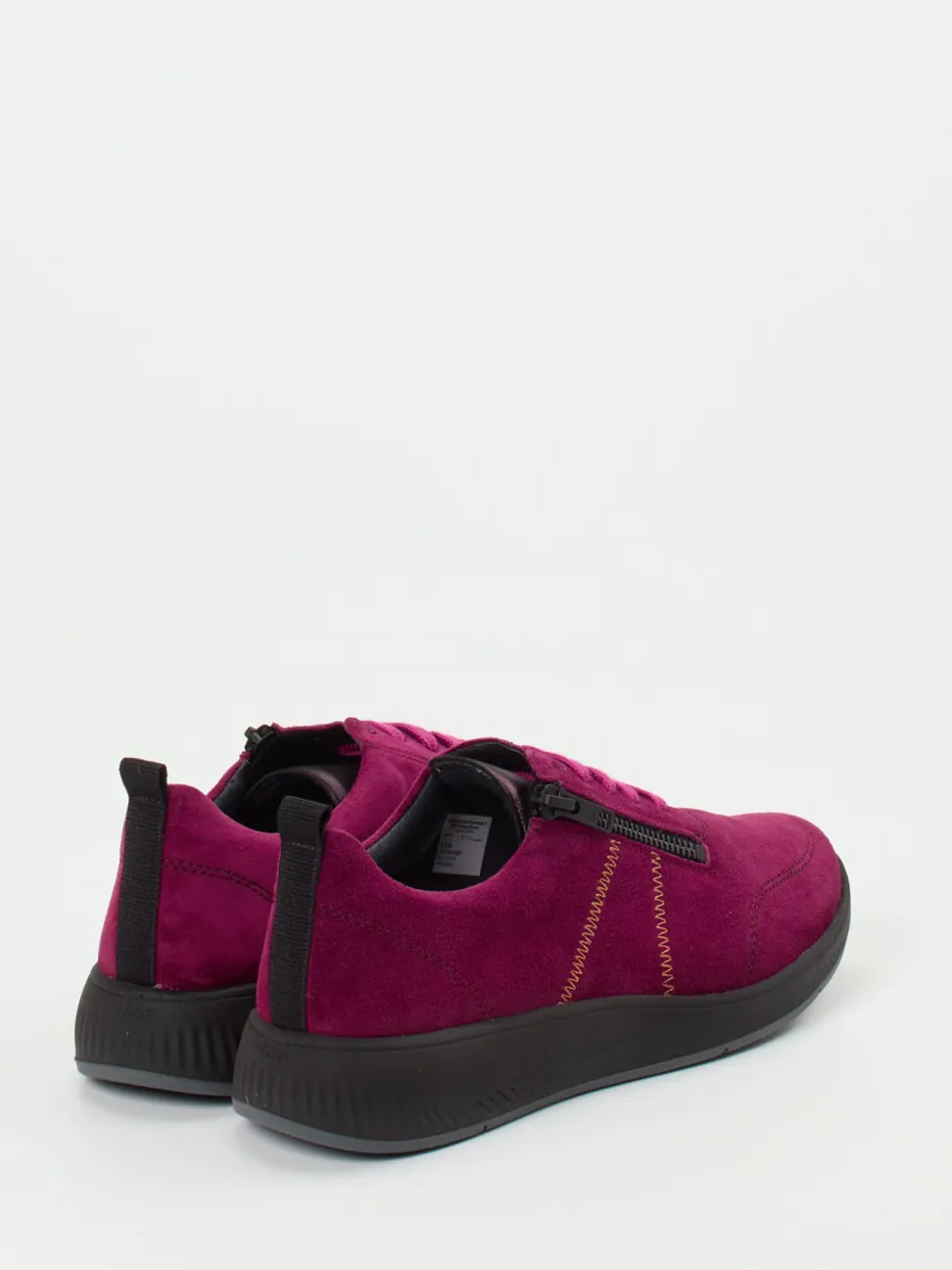 Solidus – Komfort-Sneaker aus Veloursleder Beerenpink