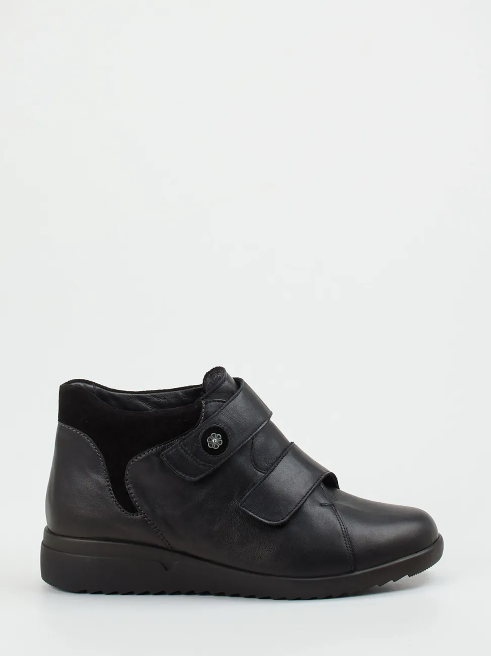 Solidus – Komfort-Stiefelette aus Kalbleder schwarz