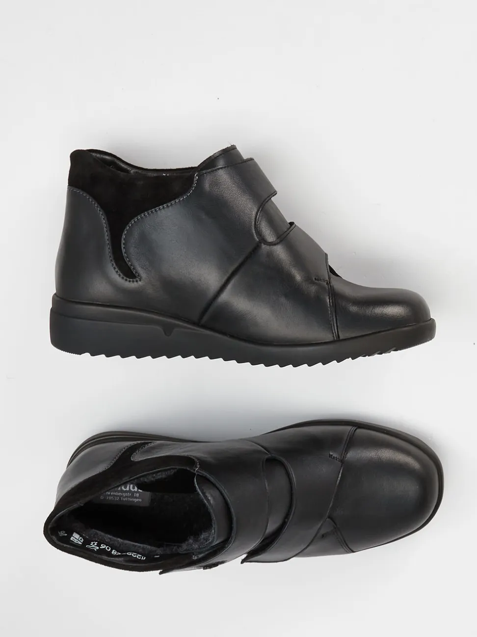 Solidus – Komfort-Stiefelette aus Kalbleder schwarz