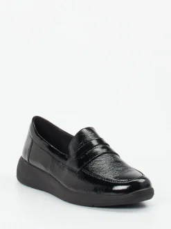 Solidus – Loafer aus Lackleder schwarz glänzend