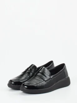 Solidus – Loafer aus Lackleder schwarz glänzend