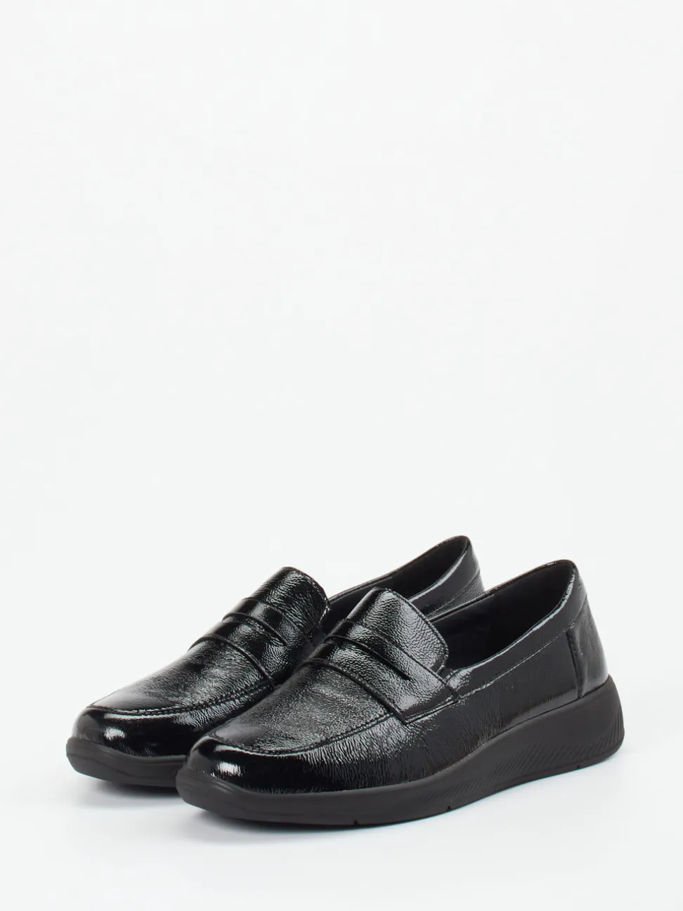 Solidus – Loafer aus Lackleder schwarz glänzend