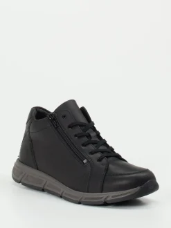 Solidus – Mid-Top Sneaker aus Kalbleder Schwarz