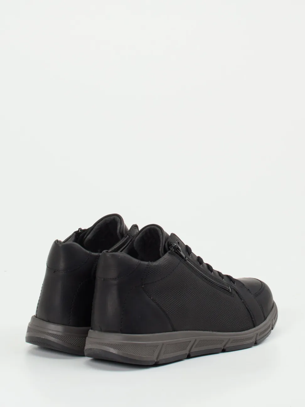 Solidus – Mid-Top Sneaker aus Kalbleder Schwarz