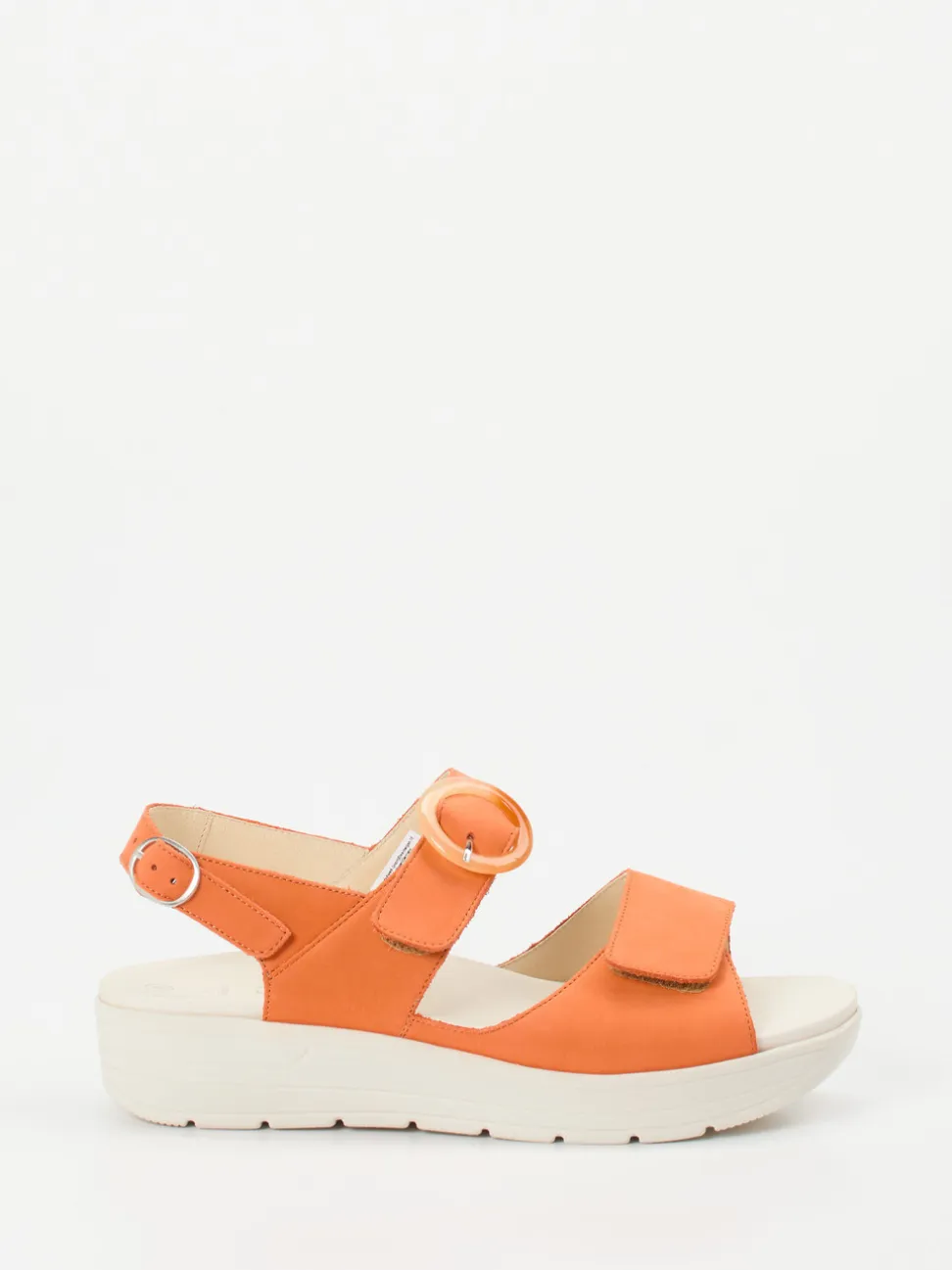 Solidus – Sandale aus Nubukleder Orange