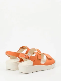 Solidus – Sandale aus Nubukleder Orange