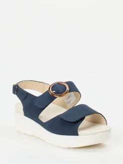 Solidus – Sandalen aus Nubukleder Dunkelblau