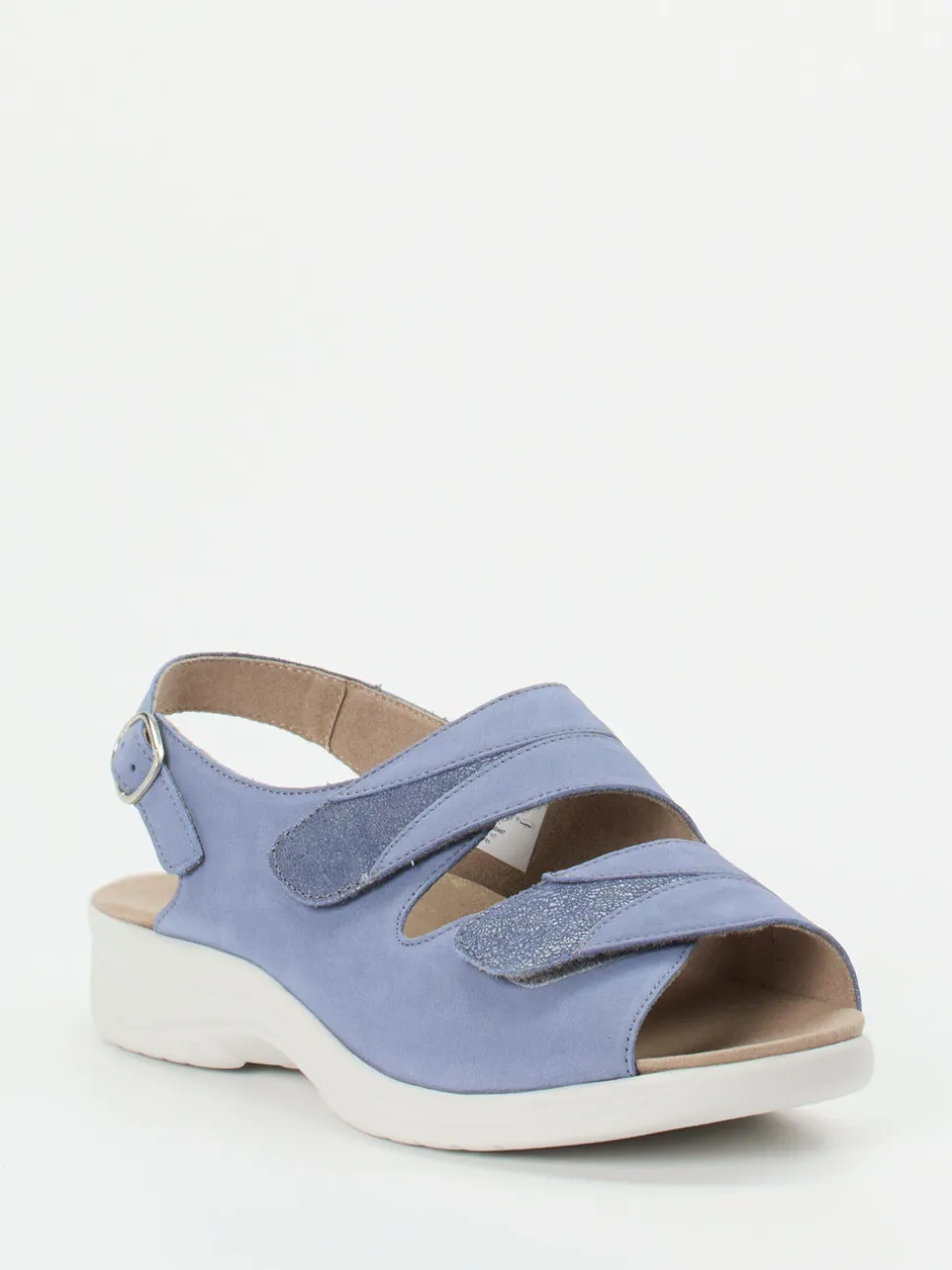 Solidus – Sandalen aus Nubukleder Lavendelblau