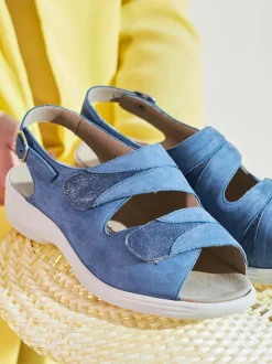 Solidus – Sandalen aus Nubukleder Lavendelblau