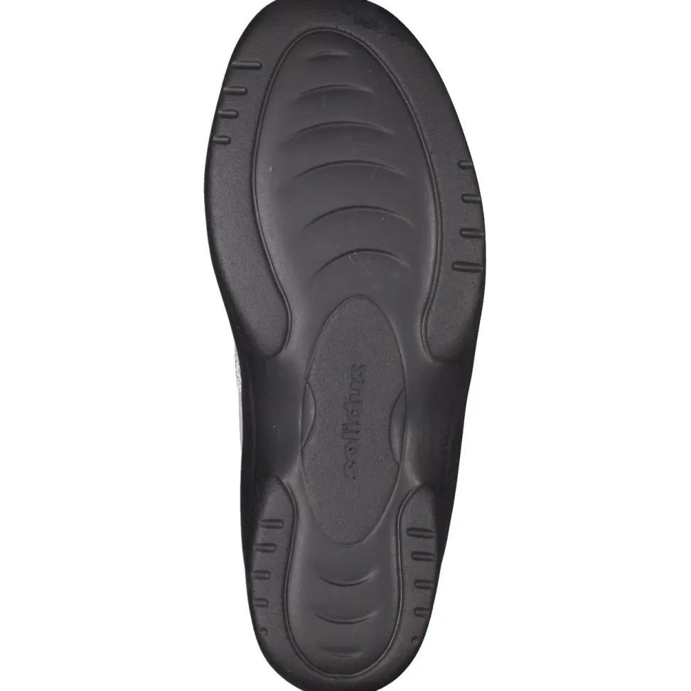 Solidus – Sandalette aus Kalbleder silbergrau