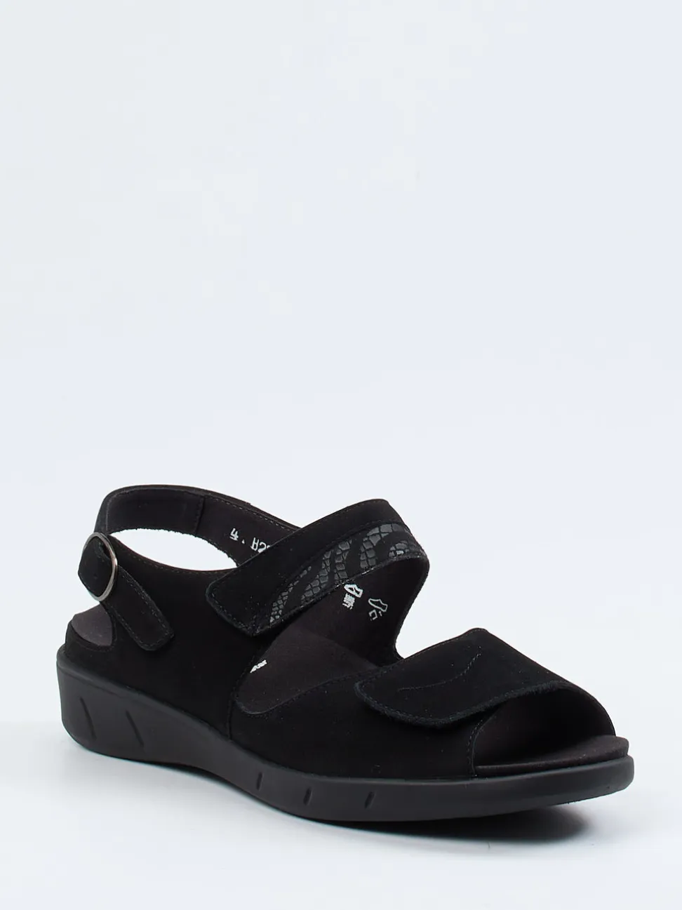 Solidus – Sandalette aus Nubukleder schwarz