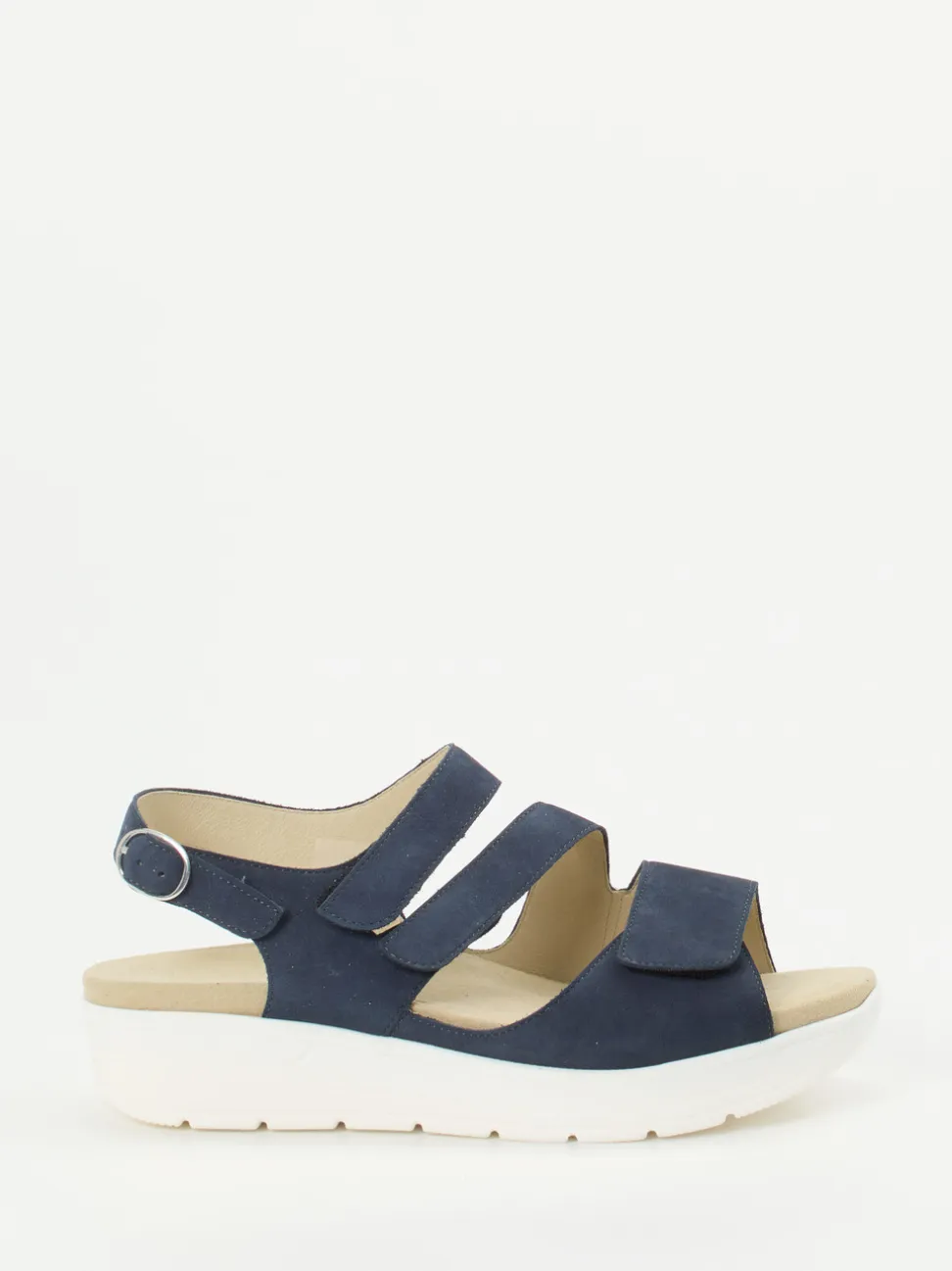 Solidus – Sandalette aus Nubukleder in Dunkelblau