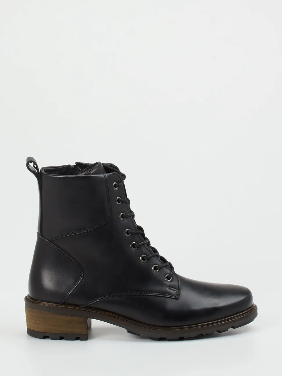 Solidus – Schnürboots aus Kalbleder in Schwarz