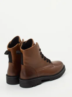 Solidus – Schnürboots aus Kalbleder in Braun