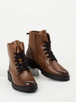 Solidus – Schnürboots aus Kalbleder in Braun