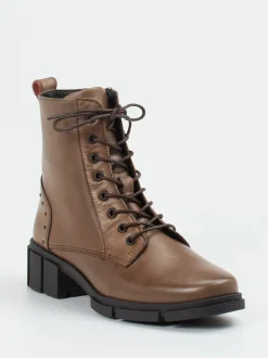 Solidus – Schnürboots aus Kalbleder mittelbraun