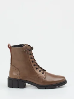 Solidus – Schnürboots aus Kalbleder mittelbraun