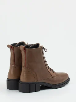 Solidus – Schnürboots aus Kalbleder mittelbraun