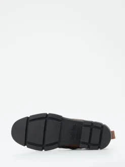 Solidus – Schnürboots aus Kalbleder mittelbraun