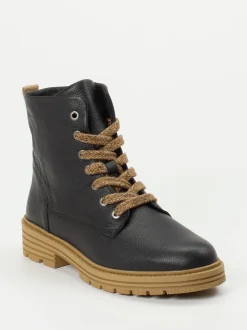 Solidus – Schnürboots aus Kalbleder Schwarz
