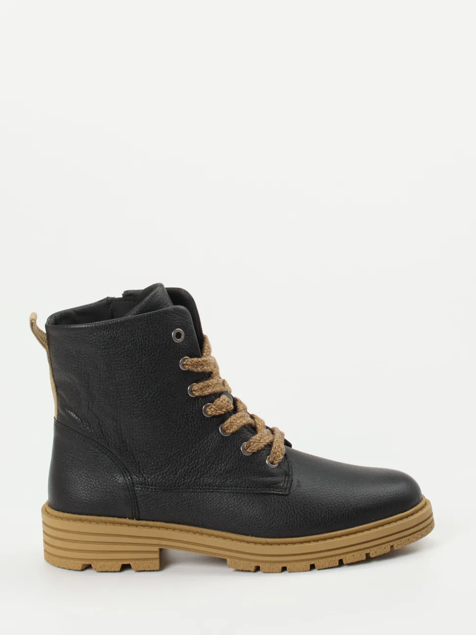 Solidus – Schnürboots aus Kalbleder Schwarz