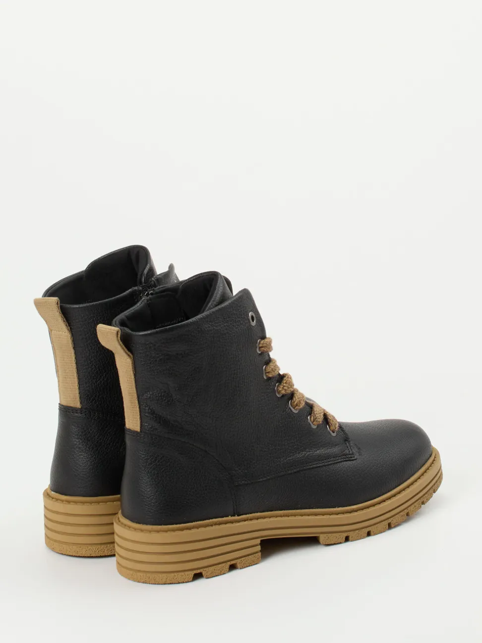 Solidus – Schnürboots aus Kalbleder Schwarz