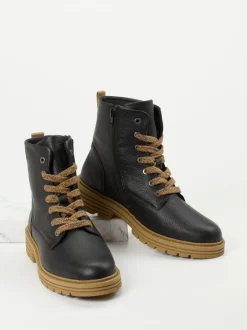 Solidus – Schnürboots aus Kalbleder Schwarz