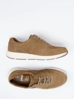 Solidus – Schnürschuh aus Nubukleder mittelbraun