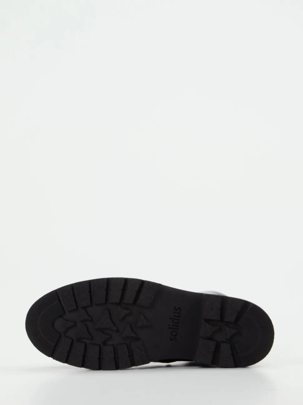Solidus – Schnürstiefelette aus Lackleder Schwarz