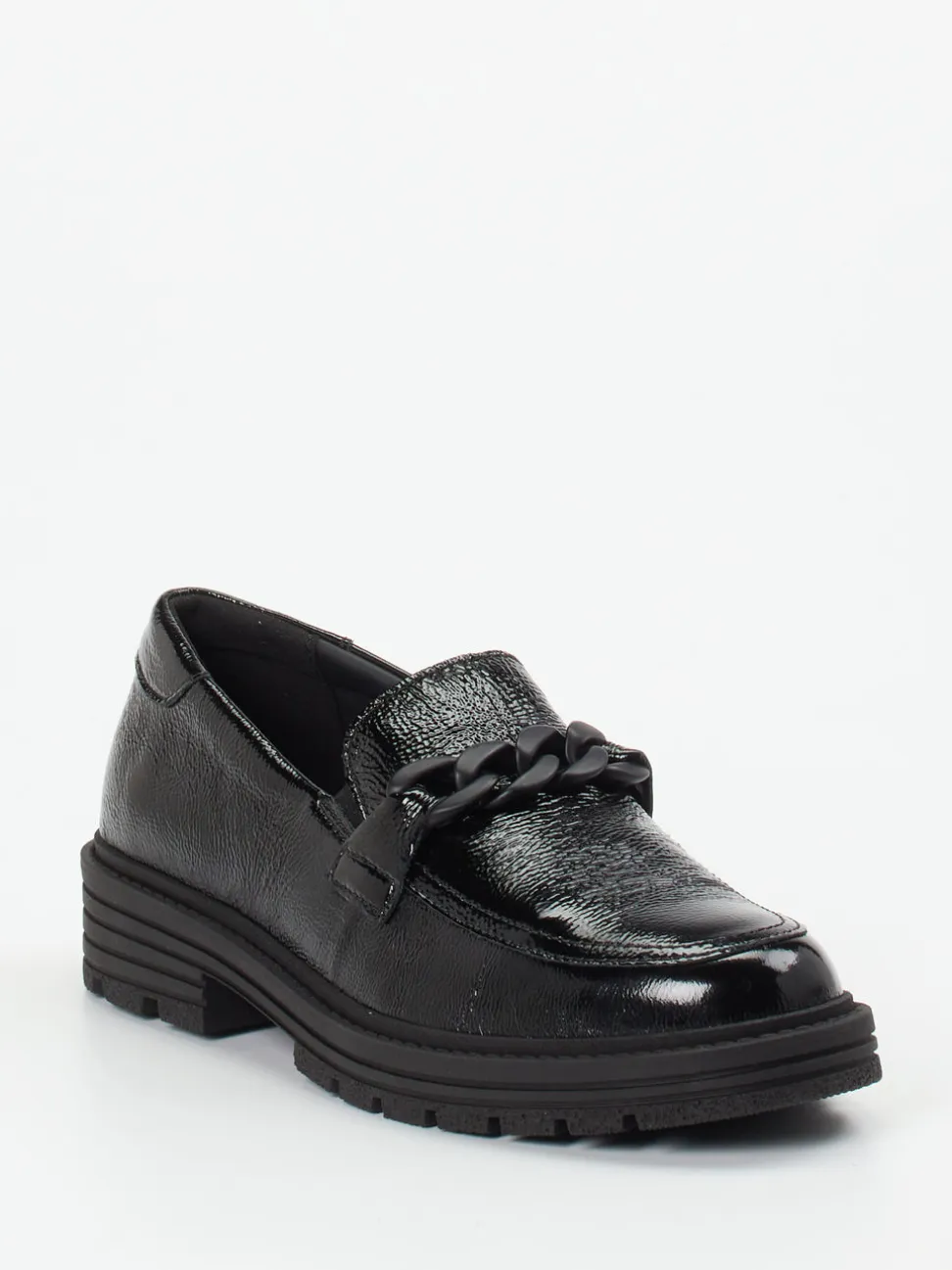 Solidus – Slipper aus Lackleder in Schwarz