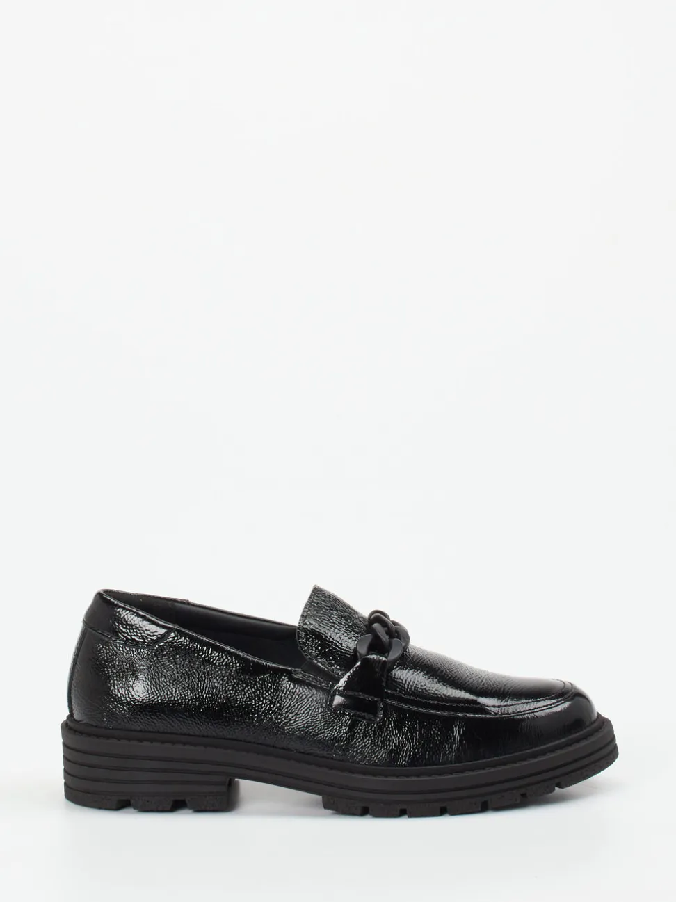 Solidus – Slipper aus Lackleder in Schwarz