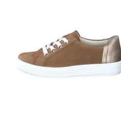 Solidus – Sneaker aus Nubukleder mit Metallic-Ferse