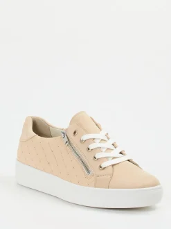 Solidus – Sneaker aus Nubukleder beige geprägt