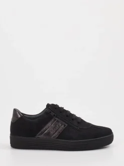 Solidus – Sneaker aus Veloursleder mit Reißverschluss