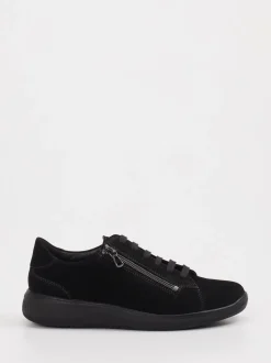 Solidus – Sneaker aus Veloursleder schwarz