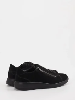 Solidus – Sneaker aus Veloursleder schwarz