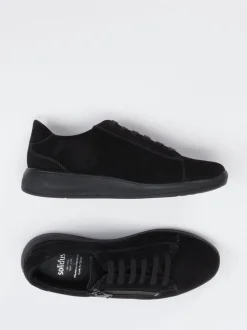 Solidus – Sneaker aus Veloursleder schwarz