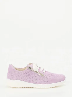 Solidus – Sneaker aus Veloursleder fliederfarben