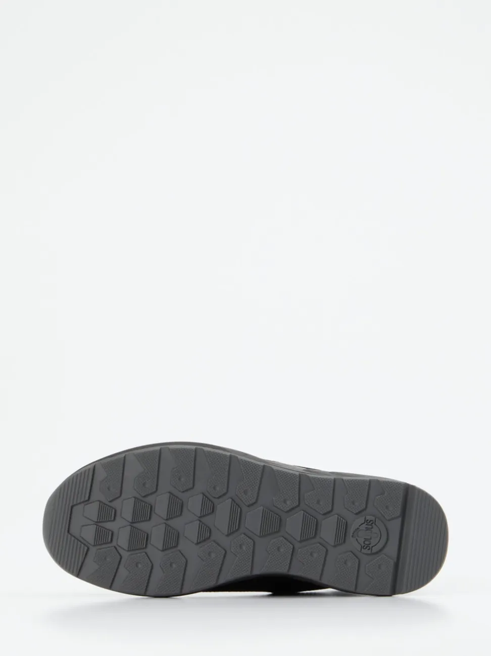 Solidus – Stiefelette aus geprägtem Leder schwarz
