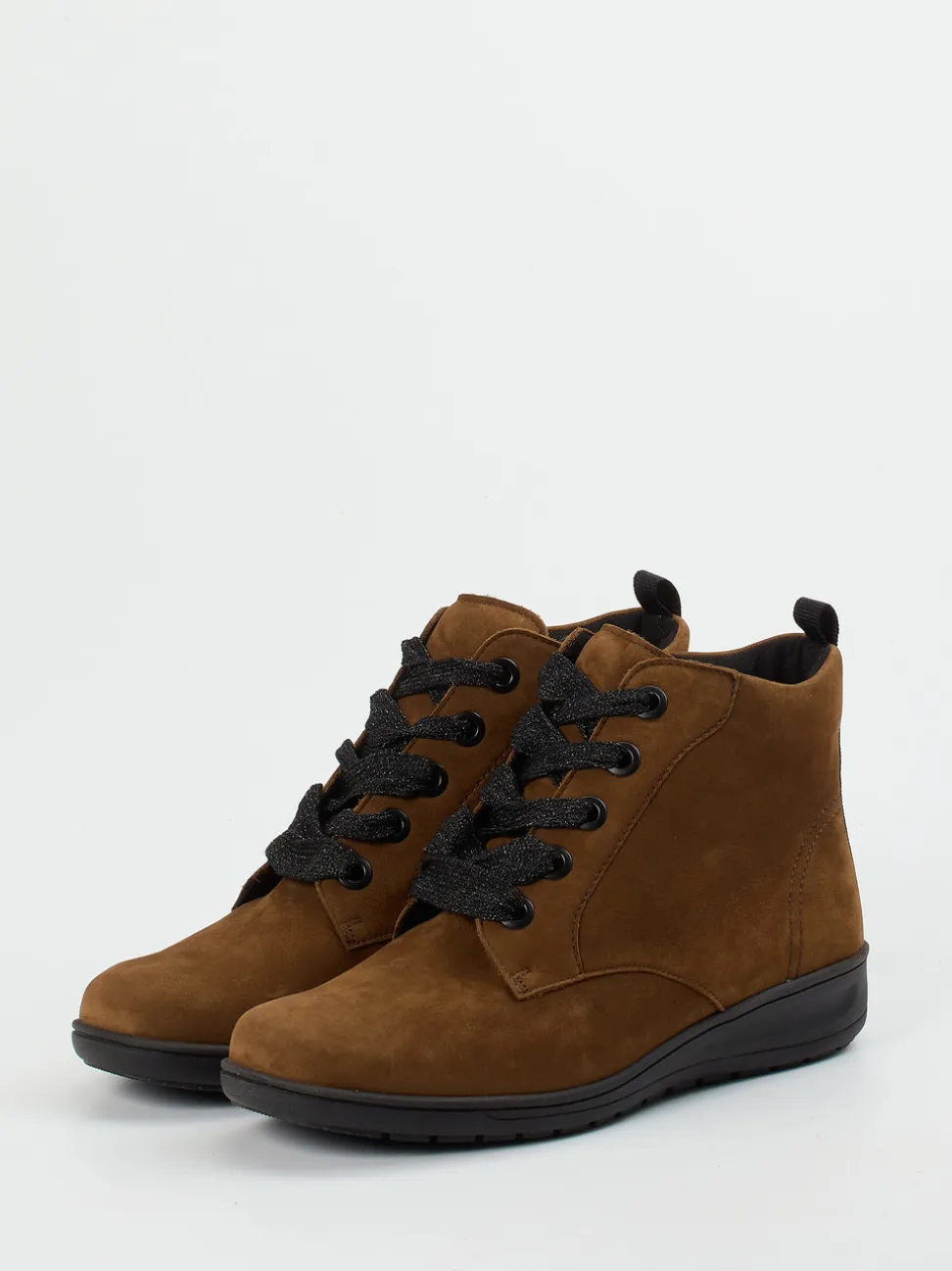 Solidus – Stiefeletten aus Nubukleder in Braun