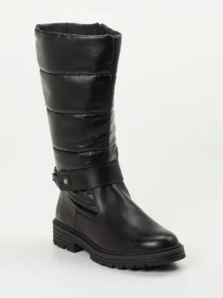 Solidus – Winterstiefel aus Kalbleder und Nylon Schwarz