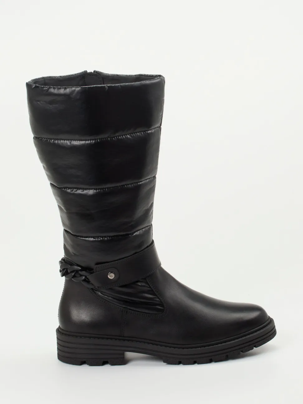 Solidus – Winterstiefel aus Kalbleder und Nylon Schwarz