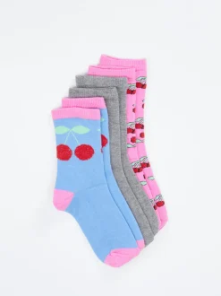 S.Oliver – Kurzsocken aus Textil mit Kirschmotiv